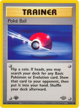 Poke Ball (64) [Jungle] 1st Edition - Deck Out Gaming