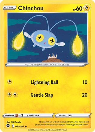 Chinchou (51) [SWSH12: Silver Tempest] Reverse Holofoil - Deck Out Gaming