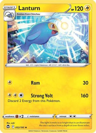 Lanturn (52) [SWSH12: Silver Tempest] Reverse Holofoil - Deck Out Gaming