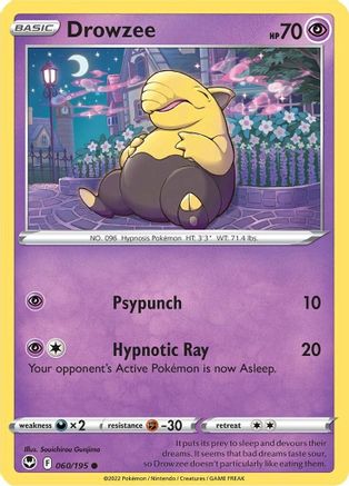 Drowzee (60) [SWSH12: Silver Tempest] Reverse Holofoil - Deck Out Gaming