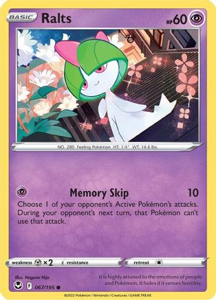 Ralts (67) [SWSH12: Silver Tempest] Reverse Holofoil - Deck Out Gaming