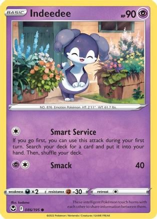Indeedee (86) [SWSH12: Silver Tempest] Reverse Holofoil - Deck Out Gaming