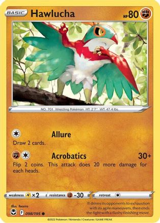 Hawlucha (98) [SWSH12: Silver Tempest] - Deck Out Gaming