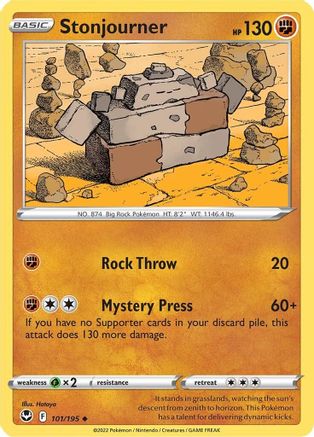 Stonjourner (101) [SWSH12: Silver Tempest] Reverse Holofoil - Deck Out Gaming