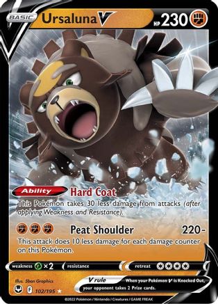 Ursaluna V (102) [SWSH12: Silver Tempest] Holofoil - Deck Out Gaming