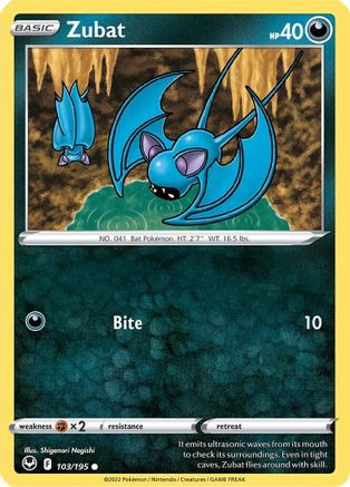 Zubat (103) [SWSH12: Silver Tempest] Reverse Holofoil - Deck Out Gaming