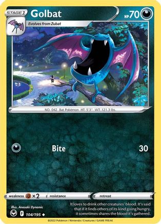 Golbat (104) [SWSH12: Silver Tempest] Reverse Holofoil - Deck Out Gaming