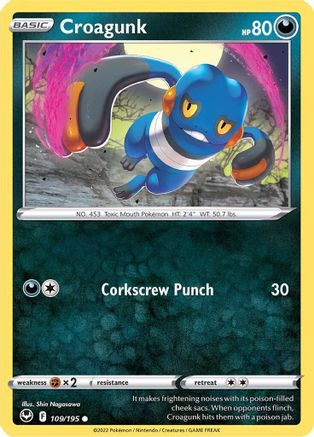 Croagunk (109) [SWSH12: Silver Tempest] - Deck Out Gaming