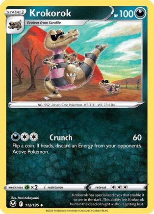 Krokorok (112) [SWSH12: Silver Tempest] Reverse Holofoil - Deck Out Gaming
