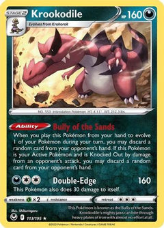 Krookodile (113) [SWSH12: Silver Tempest] Reverse Holofoil - Deck Out Gaming