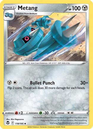 Metang (118) [SWSH12: Silver Tempest] Reverse Holofoil - Deck Out Gaming