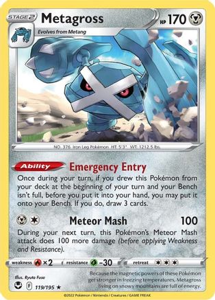 Metagross (119) [SWSH12: Silver Tempest] Reverse Holofoil - Deck Out Gaming