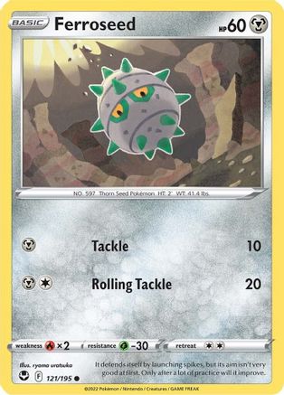 Ferroseed (121) [SWSH12: Silver Tempest] Reverse Holofoil - Deck Out Gaming