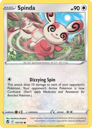 Spinda (141) [SWSH12: Silver Tempest] Reverse Holofoil - Deck Out Gaming