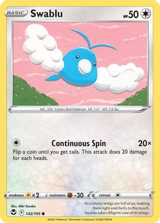 Swablu (142) [SWSH12: Silver Tempest] - Deck Out Gaming