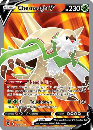 Chesnaught V (Full Art) (171) [SWSH12: Silver Tempest] Holofoil - Deck Out Gaming