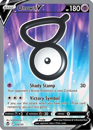 Unown V (Full Art) (176) [SWSH12: Silver Tempest] Holofoil - Deck Out Gaming