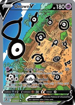 Unown V (Alternate Full Art) (177) [SWSH12: Silver Tempest] Holofoil - Deck Out Gaming