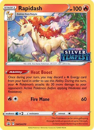 Rapidash - SWSH270 (Prerelease) (SWSH270) [SWSH: Sword & Shield Promo Cards] Holofoil - Deck Out Gaming