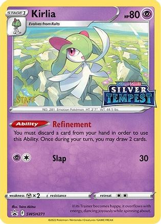 Kirlia - SWSH271 (Prerelease) [STAFF] (SWSH271) [SWSH: Sword & Shield Promo Cards] Holofoil - Deck Out Gaming