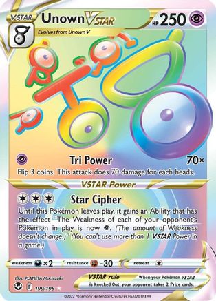 Unown VSTAR (Secret) (199) [SWSH12: Silver Tempest] Holofoil - Deck Out Gaming