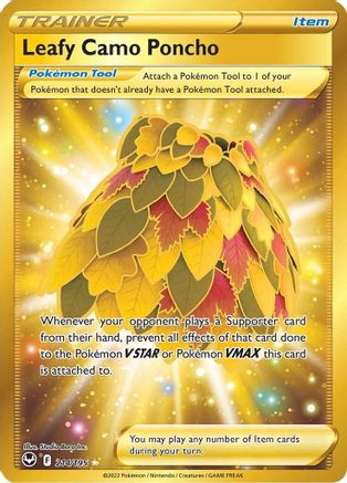 Leafy Camo Poncho (Secret) (214) [SWSH12: Silver Tempest] Holofoil - Deck Out Gaming