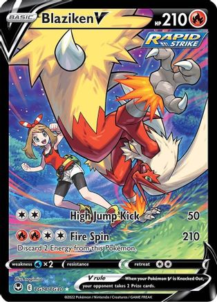 Blaziken V (TG14) [SWSH12: Silver Tempest Trainer Gallery] Holofoil - Deck Out Gaming