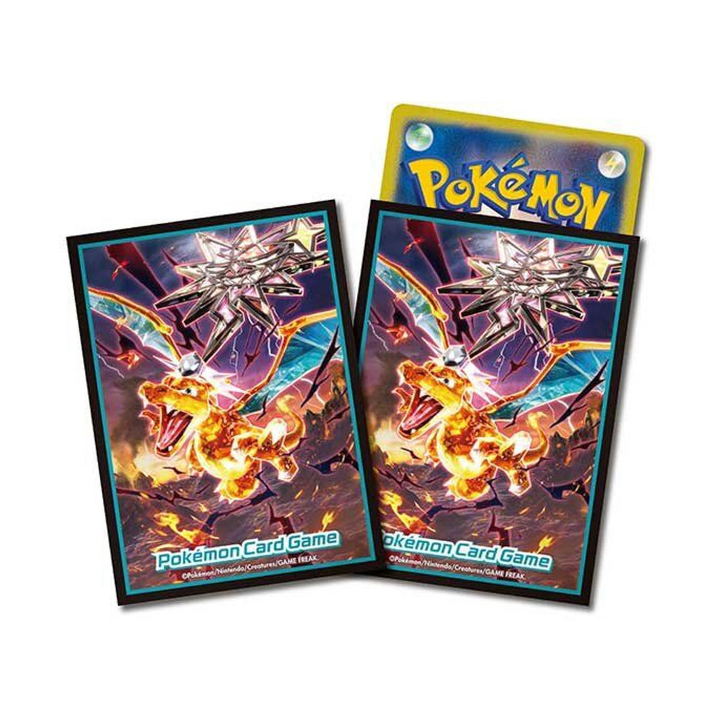 Pokemon Japanese Card Sleeves - Tera Charizard - 64 Count - Deck Out Gaming