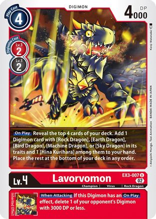 Lavorvomon (EX3-007) [Draconic Roar] - Deck Out Gaming