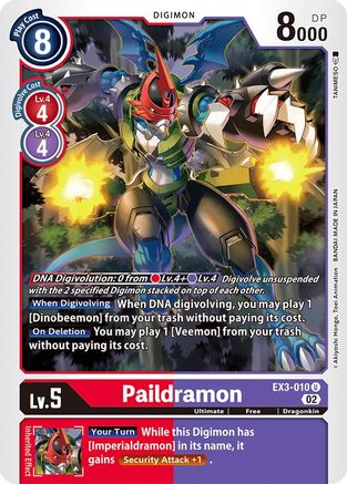 Paildramon (EX3-010) [Draconic Roar] - Deck Out Gaming