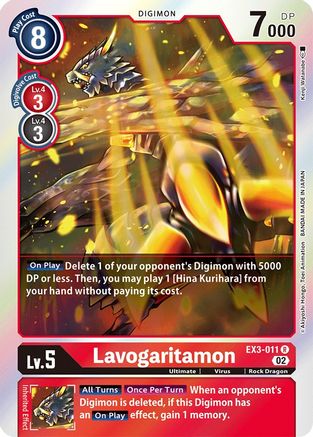 Lavogaritamon (EX3-011) [Draconic Roar] Foil - Deck Out Gaming