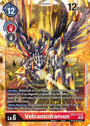 Volcanicdramon (EX3-012) [Draconic Roar] Foil - Deck Out Gaming