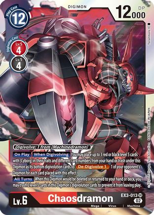 Chaosdramon (EX3-013) [Draconic Roar] Foil - Deck Out Gaming