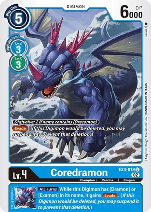 Coredramon - EX3-018 (EX3-018) [Draconic Roar] - Deck Out Gaming