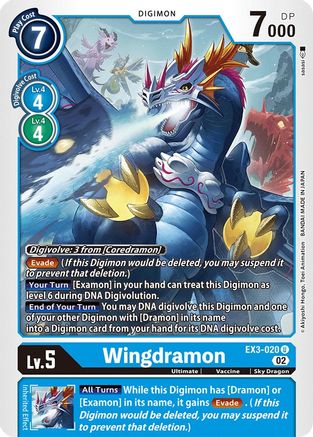 Wingdramon (EX3-020) [Draconic Roar] - Deck Out Gaming