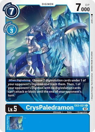 CrysPaledramon (EX3-021) [Draconic Roar] - Deck Out Gaming