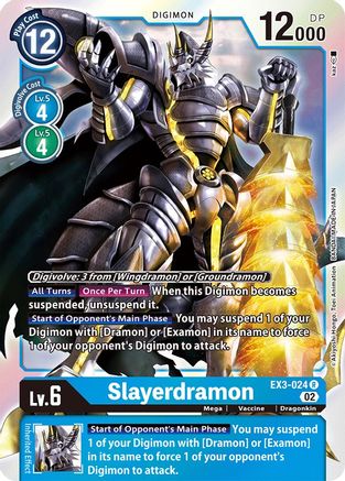 Slayerdramon (EX3-024) [Draconic Roar] Foil - Deck Out Gaming