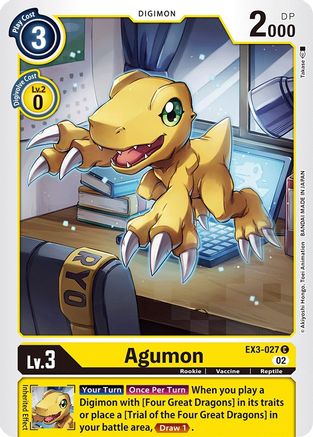 Agumon (EX3-027) [Draconic Roar] - Deck Out Gaming