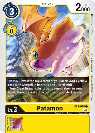 Patamon (EX3-028) [Draconic Roar] - Deck Out Gaming