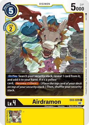 Airdramon (EX3-029) [Draconic Roar] - Deck Out Gaming