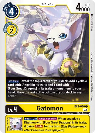 Gatomon (EX3-030) [Draconic Roar] - Deck Out Gaming