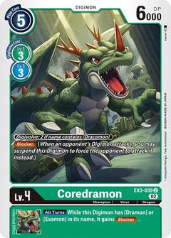 Coredramon - EX3-039 (EX3-039) [Draconic Roar] - Deck Out Gaming