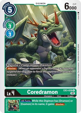 Coredramon - EX3-039 (EX3-039) [Draconic Roar] - Deck Out Gaming