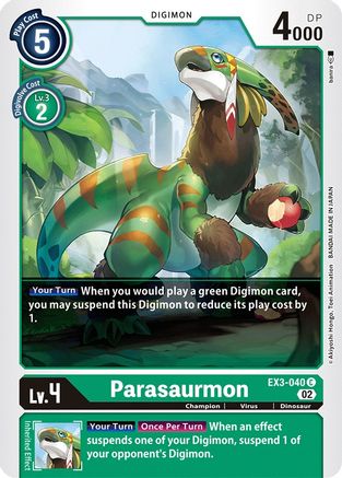 Parasaurmon (EX3-040) [Draconic Roar] - Deck Out Gaming