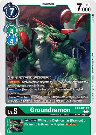 Groundramon (EX3-041) [Draconic Roar] - Deck Out Gaming