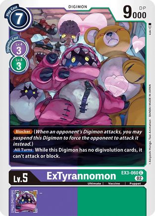 ExTyrannomon (EX3-060) [Draconic Roar] - Deck Out Gaming