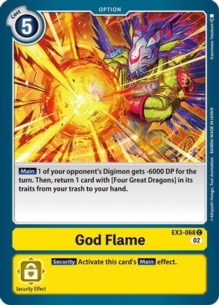 God Flame (EX3-068) [Draconic Roar] - Deck Out Gaming