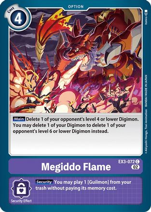 Megiddo Flame (EX3-072) [Draconic Roar] - Deck Out Gaming