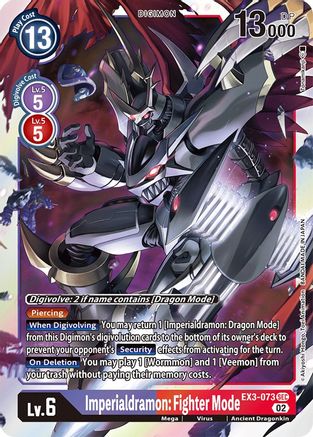 Imperialdramon: Fighter Mode (EX3-073) [Draconic Roar] Foil - Deck Out Gaming