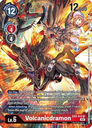 Volcanicdramon (Alternate Art) (EX3-012) [Draconic Roar] Foil - Deck Out Gaming